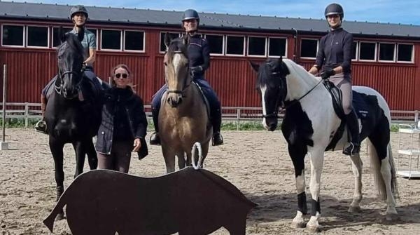 Bild från i somras med Piteå ridklubbs instruktörer. Foto: Privat