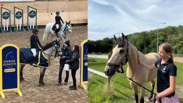 Trots nervositeten lyckades Lisa rida både felfritt och bäst. Foto: Privat