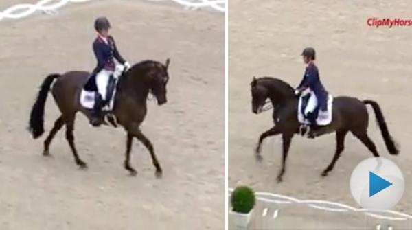 <p>I helgen var Charlotte Dujardin på plats i Aachen. Dit tog hon med sig sin elevs häst, Erlentanz. På lördagen red de sin första GP Special tillsammans.