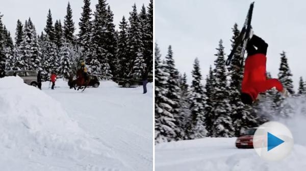 På lördagen är det dags för tävlingsgrenen skijoring genom Åre by. Det är när skidåkare tolkar bakom hästar genom slalombanor och över hopp.