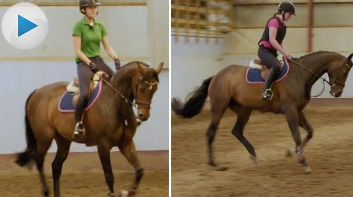 Fanny och Julia provrider segerhästen