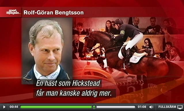 Rolf-Göran: "Hickstead var världens bästa häst"