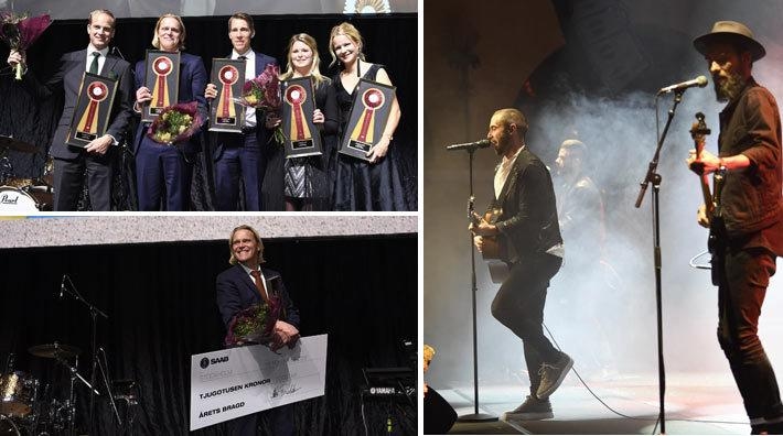 Förra året vann hopplandslaget priset för Årets prestation och Fredrik Jönsson vann ytterligare ett pris för Årets bragd. Arkivfoto: Haide Westring