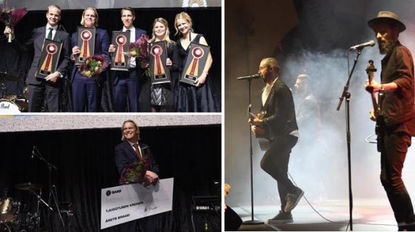 Förra året vann hopplandslaget priset för Årets prestation och Fredrik Jönsson vann ytterligare ett pris för Årets bragd. Arkivfoto: Haide Westring