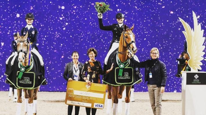 År 2018 segrade Nina Rademaekers och Dorano i Lövsta Future Challenge Dressage för unga ryttare. Marina Mattson och  Quartermain vann klassen för unga hästar. Foto: Malin Larsson