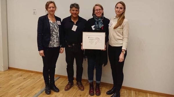 Från vänster: Lina Bengtsson, Juan Carlos Rey Torres, Jenny Yngvesson samt Jasmine Lindholm. Foto: Håkan Svensson