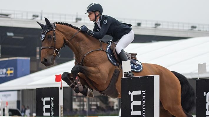 Evelina Tovek och Winnetou de la Hamente Z under GCT-tävlingarna i Stockholm. Arkivfoto: Jennie Börs