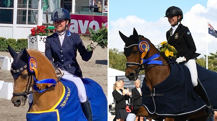 Emilia och Meja vann varsin klass i Falsterbo tidigare i somras. Arkivfoto: Annika Grundberg och Linnea Lindahl