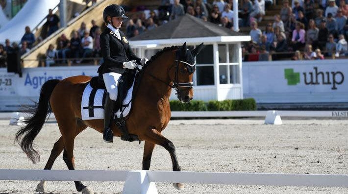 Meja Karlsson och Wise Guy presterade bäst av svenskarna under EM:s första dag. Arkivfoto: Linnea Lindahl