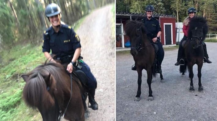 Polisen Viktoria red hem häst efter olycka: ”Helt underbart – hon var supercool”