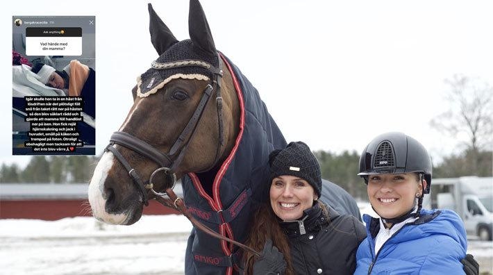 Sigrid Bergåkra fick sprallig valack över sig