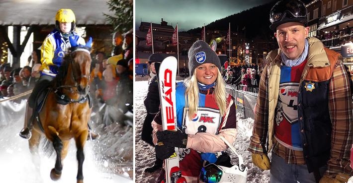 Hippologstudenten Vilma Sivars och Wångens varmblod Flickas Honey drog Henrik Windstedt till segern. Andrea Holm och Daniel Matthias deltog i skijoring-tävlingen.