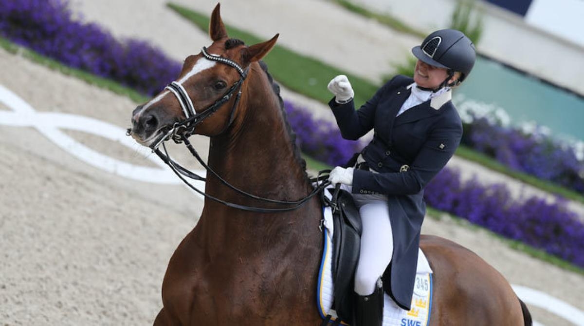 Michelle Hagman med Hapiness H i Aachen 2016.