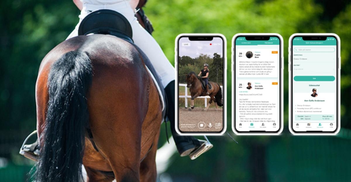 Ny ridsportapp för träning på distans: "Kan ha elever över hela landet”