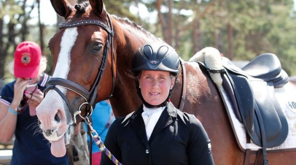 Anna är en av landets mest framgångsrika unghästutbildare (hästen på bilden är inte den tvisten rörde).