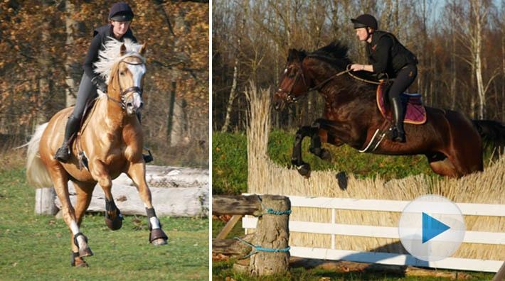 Zafferano och Touchdown i terrängen. Foto: Privat