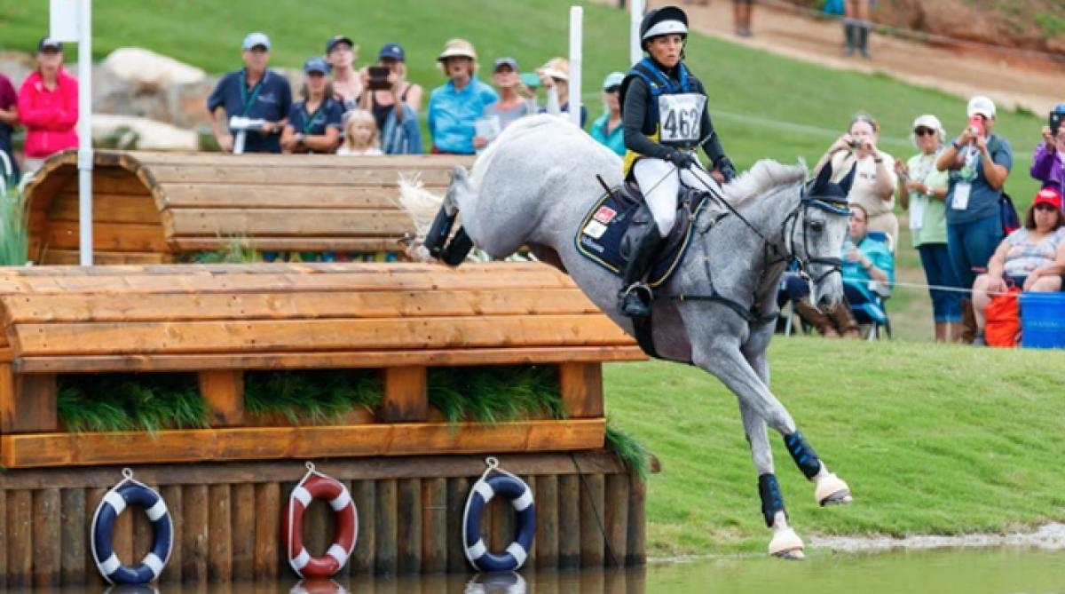 Louise Svensson Jähde (numera Romeike) och Waikiki var bästa svenska ekipage vid VM i Tryon. Foto: Tomas Holcbecher