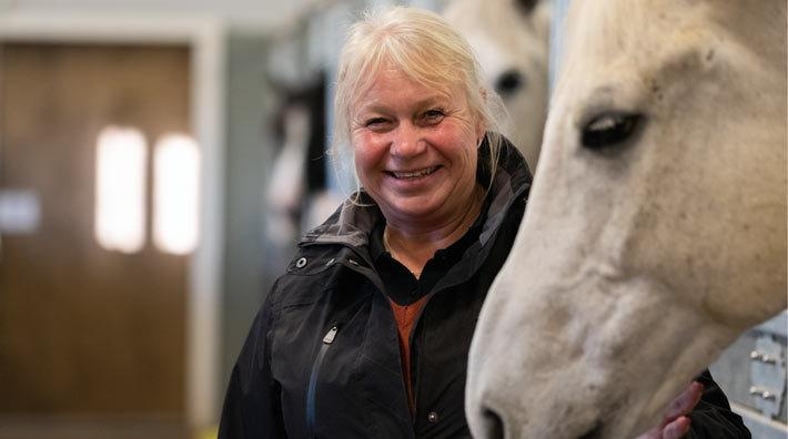 Anita Jonsson, verksamhetschef hos Skogslottens ryttarförening. Foto: Svenska ridsportförbundet