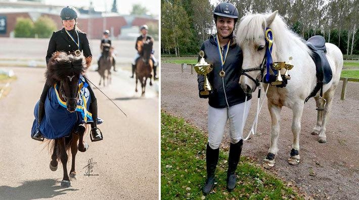 Till vänster Jennie Filipsson Eriksson och till höger Emilia Lif. Foto: Töltaren och Privat