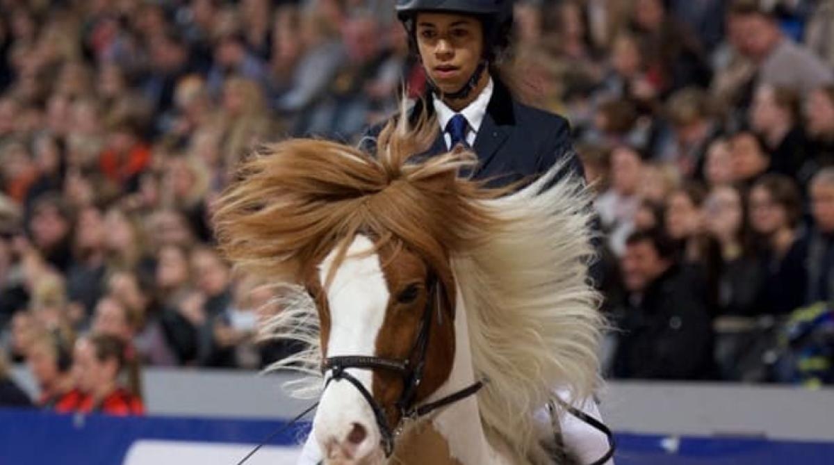 Jamila Berg är klar för världscupen på Sweden International Horse Show. Foto: Haide Westring