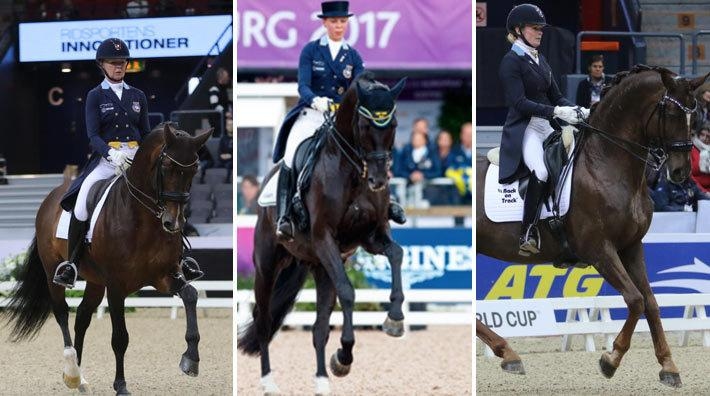 Rose Mathisen, Therese Nilshagen och Jeanna Högberg är det svenska laget vid Nations Cup i Aachen.