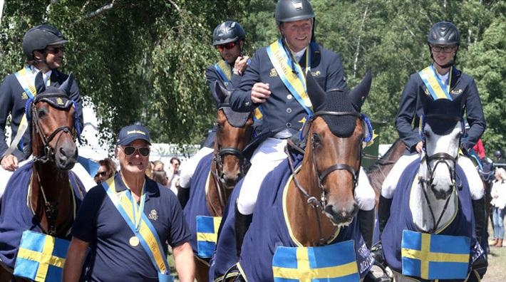 Strömsholms ridsportförening har testat att ta guld i Falsterbo, nu hoppas de på ännu ett. Foto: Anki Yngve