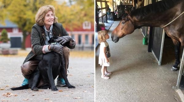 Till vänster Lou och till höger hennes härliga läromästare Cartier. Foto: Natalie Lindholm och Privat 