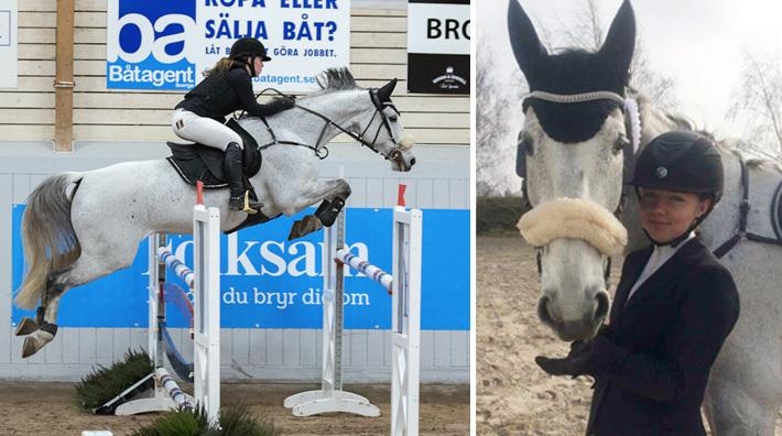 Linnea Segersten satsar fullt ut på ridningen, trots att hon kämpar med sin diabetes.