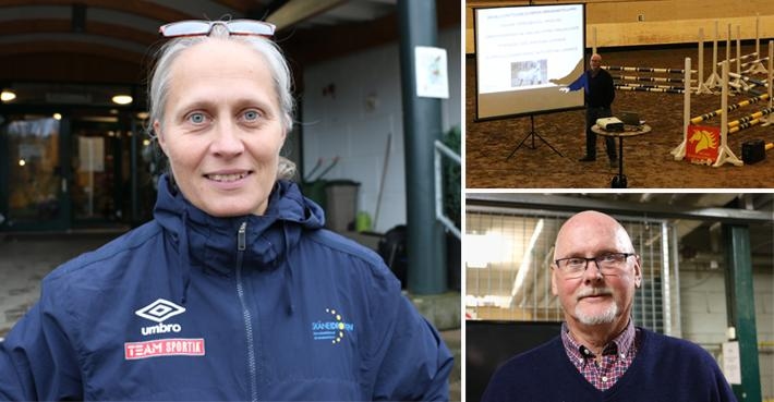 Camilla Johansson och Olle Bystedt talade hos Helsingborgs fältrittklubb.