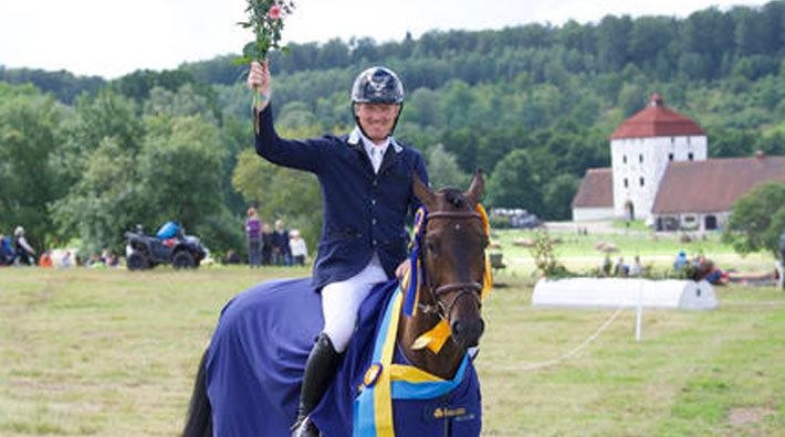 Niklas Lindbäck och Chicuelo gör sig redo för unghäst-VM. Foto: Haide Westring/Haide.se