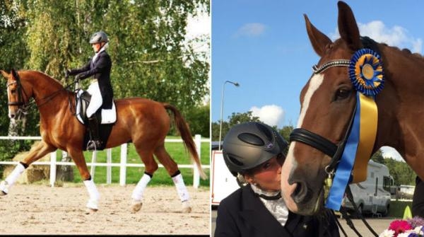 Malin rider svår dressyr med ”lätt hand”