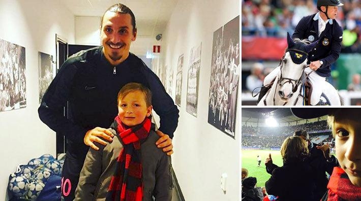 Hjalmar Fredricson, 8 år, fick träffa Zlatan: ”Helt obeskrivligt!”