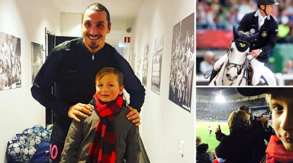 Hjalmar Fredricson, 8 år, fick träffa Zlatan: ”Helt obeskrivligt!”