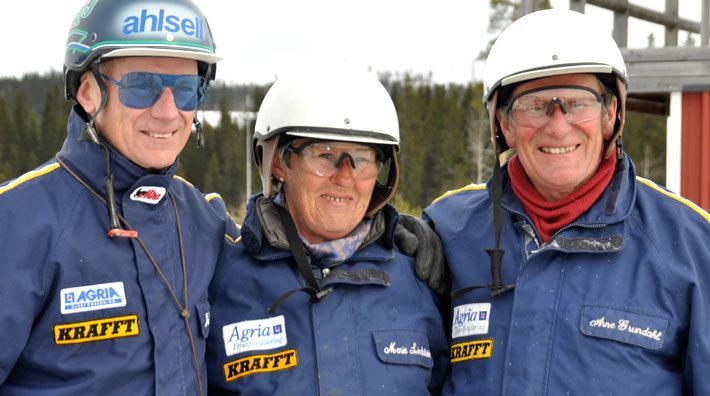 Stig H Johansson, Kyra Kyrklund och Jan Jönsson på Wången.