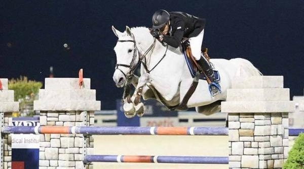 Under torsdagen kom Daniel och Chellana på fjärde plats i Hagyard Classic Grand Prix. <br>FOTO: Kendall Bierer/Phelps Media Group